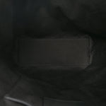 Canvas Calfskin T-Bar Shopping Bag Black
