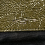 Crinkled Lambskin Matelasse Monogram Baby Niki Chain Satchel Seawood