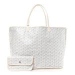 X PEANUTS Goyardine Reversible Anjou GM White