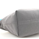 Canvas Gabardine Pouch Alluminio Celeste