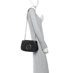 Calfskin Blondie Medium Shoulder Bag Black