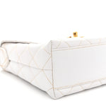 Caviar CC Shoulder Bag White