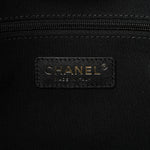 Suede Calfskin Shiny Lambskin Quilted Small Coco Base Shopping Bag Beige Black