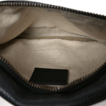 Grained Calfskin Small Logo Belt Bag Black