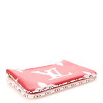 Monogram Giant Double Zip Pochette Rouge