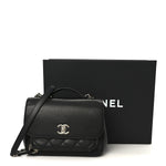 Caviar Quilted Medium Business Affinity Flap Black