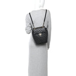 Lambskin Quilted Small Urban Spirit Backpack Black