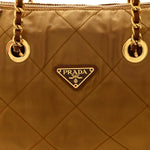 Nylon Tessuto Impuntu Quilted Shoulder Bag Corinto
