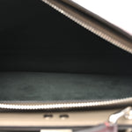 Cuoio Romano Vitello Cover Glazed Fabric Bi-Color FF 1974 Mini Peekaboo I SEE U Satchel  Ghianda Grezzo