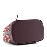 Oblique Drawstring Chain Bucket Bag Burgundy
