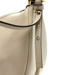 Vitello Grace Matte Mini Fendigraphy Hobo Bag White Ice