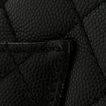 Caviar Quilted Small Coco Handle Flap Black