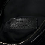 Patent Crocodile Embossed Lambskin Monogram Medium Niki Chain Satchel Black