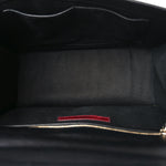 Vitello Large Glam Lock Rockstud Flap Black