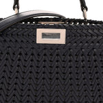 Vitello King Shiny Nappa Intreccio Petite Peekaboo I SEE U Satchel Midnight