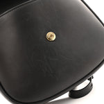Smooth Calfskin Monogram Medium Kaia Satchel Black