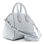 Sugar Goatskin Mini Antigona Baby Blue