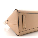 Sugar Goatskin Mini Antigona Beige Camel