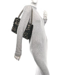 GG Supreme Monogram Arabesque Medium Dionysus Shoulder Bag Black