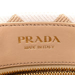 Jacquard Triangolo Symbole Embroidered Tote Corda Talco