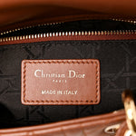 Calfskin Cannage Small My ABCDior Lady Dior Tan