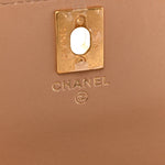 Calfskin Quilted Perfect Fit Wallet On Chain WOC Beige