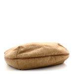 Nylon Monogram Web Medium Half Moon Hobo  Beige
