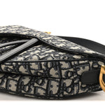 Oblique Saddle Bag Blue