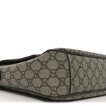 Tender GG Supreme Monogram Textured Dollar Calfskin Ophidia Messenger Bag Beige Ebony Dark Brown