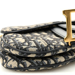 Oblique Mini Saddle Bag Blue