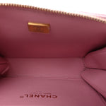 Caviar Quilted Pick Me Up Mini Vanity Case Pink