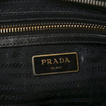 Glace Calfskin Embossed Logo Crossbody Black