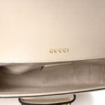 Azalea Calfskin Web Mini Horsebit 1955 Shoulder Bag Mystic White