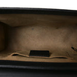 GG Supreme Monogram Calfskin Small Padlock Shoulder Bag Beige Black Cuir