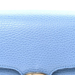 Dollar Calfskin Small Interlocking G Shoulder Bag Mineral Blue
