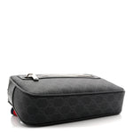 Soft GG Supreme Monogram Web Belt Bag Black Grey