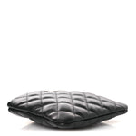 Lambskin Quilted Uniform Crossbody Bag Black