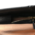 Nappa Bamboo Web Small Nymphaea Top Handle Bag Black