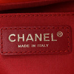 Calfskin Stitched Chain Bucket Bag Coral