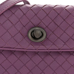 Nappa Intrecciato Flap Crossbody Purple