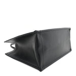 Calfskin Macro Cannage Medium Book Tote Black