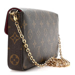Monogram Pochette Felicie Chain Wallet Fuchsia