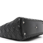 Lambskin Cannage Large Lady Dior Black