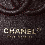 Lambskin Quilted Small Double Flap Black