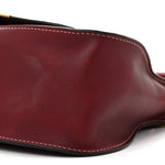 Calfskin Medium Marcie Satchel Stormy Red