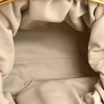 Metallic Crinkled Lambskin The Pouch Oversized Clutch Oro
