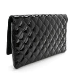 Patent Calfskin Quilted Reissue 2.55 Clutch So Black