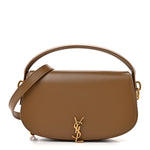 Box Calfskin Voltaire Top Handle Crossbody Bag Dark Cork