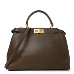 Vitello Morgan Snakeskin Medium Peekaboo Iconic Satchel Foresta
