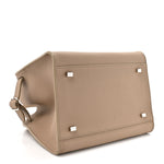 Grained Calfskin Soft Margaux 10 Bag Dark Taupe